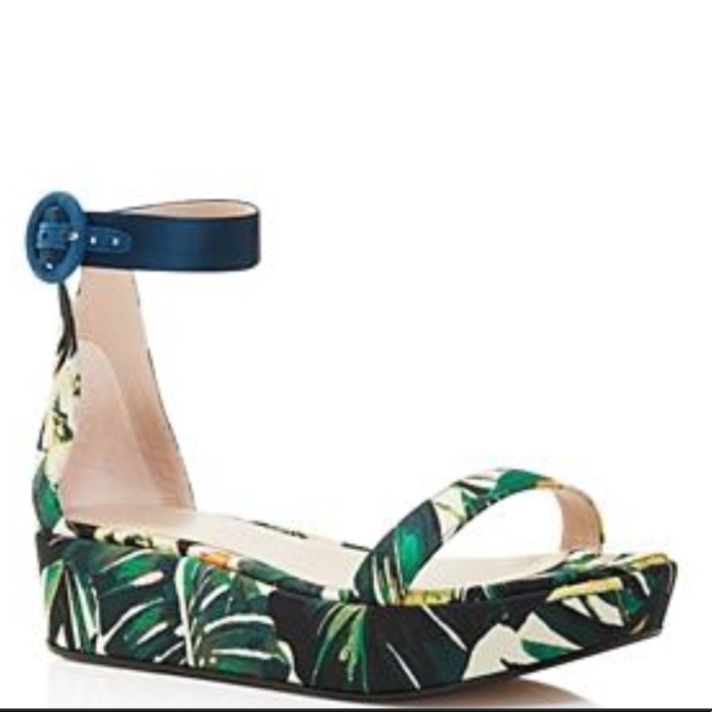 Stuart Weitzman Capri Platform Ankle Strap Sandals
